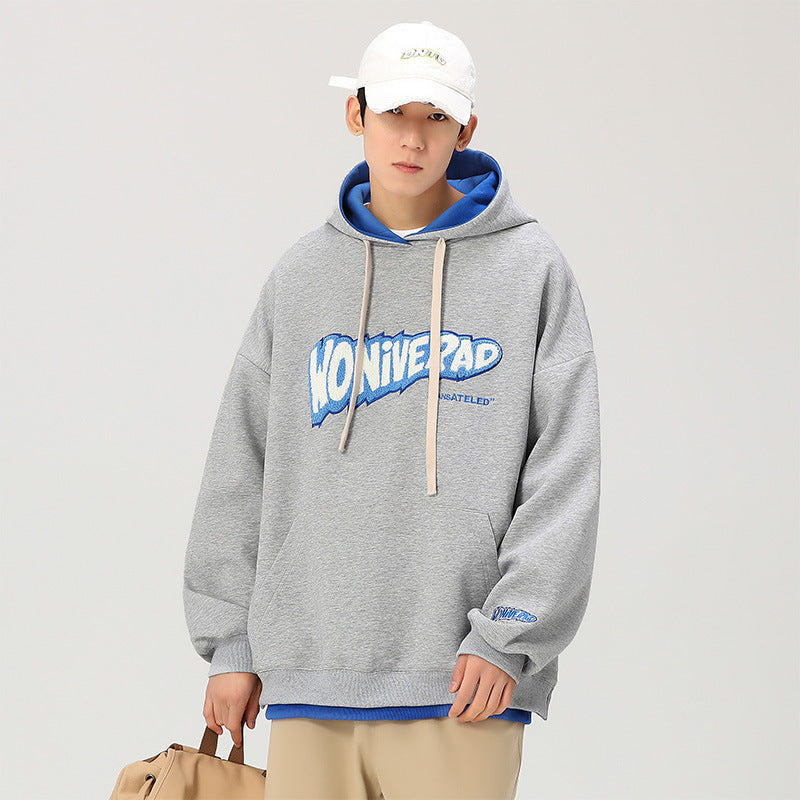 Men's Fashion Casual English Printed Hoodie