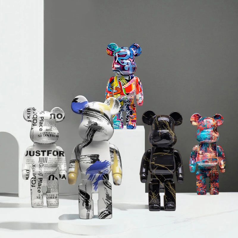 Graffiti Bear Figurine Home Decoration