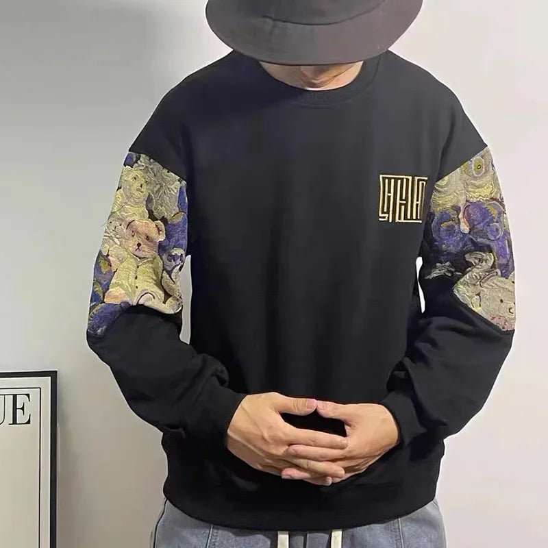 Korean Style Embroidered Sleeves Design Unisex