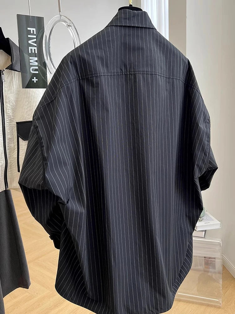 Unique Design Striped Shirt