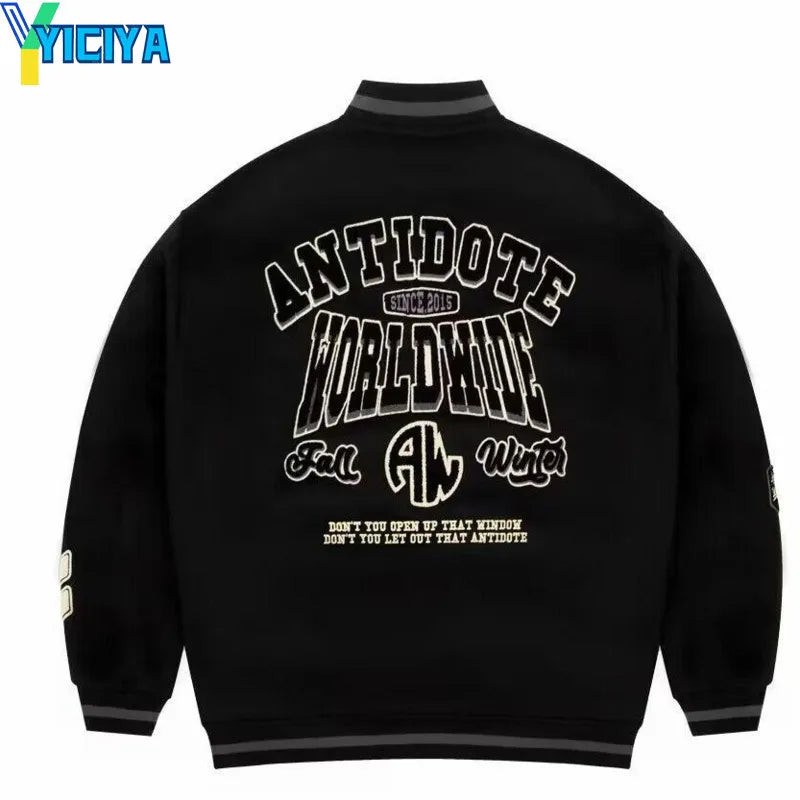 embroidery unisex bomber  Baseball Coats