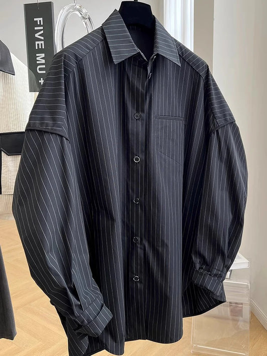 Unique Design Striped Shirt