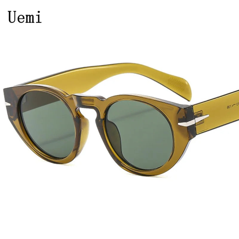 Uemi Retro Men Round Sunglasses